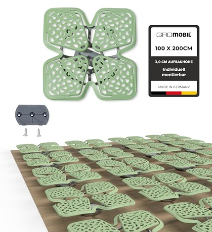 GROMOBIL® EasyFit Unterfederung – Tellerfeder-Bettsystem für Wohnmobil, Camper & Boot – Ergonomischer Schlafkomfort – Universell anpassbar & platzsparend (3 cm Höhe) – 100 x 200 cm