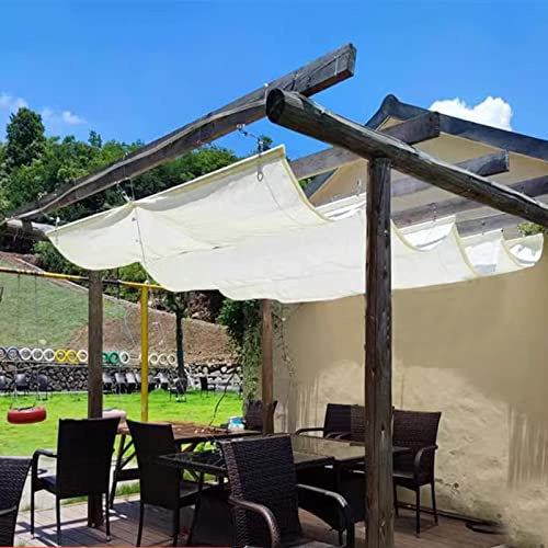 Wave Voile d'ombrage à 95 % en polyéthylène haute densité perméable à 95 % pour bois, pergola, terrasse, terrasse (1 x 12 m)