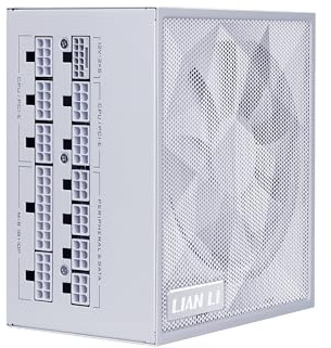 Lian Li SX Platinum SX1200P.W SXP ATX Bloc d'alimentation Compact 1200W avec Câble 12V-2x6 - Conforme aux Ventilateurs ATX 3.1 et PCIE 5.1-140mm - Module Complet - Blanc