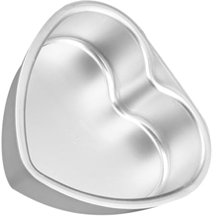 CLISPEED Molde para Hornear Pasteles en Forma de Corazón de Aleación de Aluminio Superficie Lisa y Fácil de Almacenar Adecuado para Uso en Casa y Tiendas Profesionales