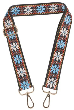 CONGARTENO Adjustable Vintage Patterned Banjo Strap Replacement Belt for Banjo Mandolin Players Comfortable Soft Musical Instrument Accessory