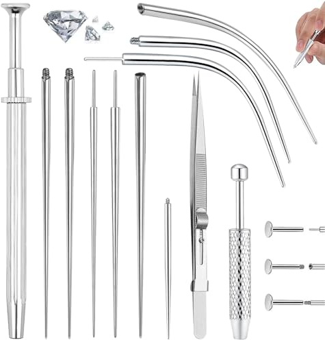 TYXHXTF 12 Piezas Piercing Taper Acero Inoxidable Bola Pinza Piercings Kit 14G 16G 18G Taper Inserción Pins Piercings para Oreja Nariz Labio Ceja