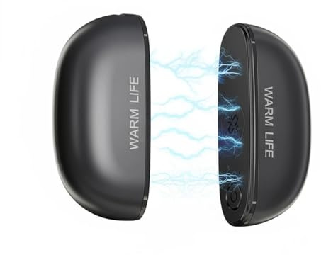 Hand Warmers Rechargeable 2 Pack,Electric Hand Warmer with 3-Level Heating & 10s Fast Heat, Magnetic Portable Pocket Heater for Outdoor Camping, Hunting, Skiing, Gifts for Men Women (Black)