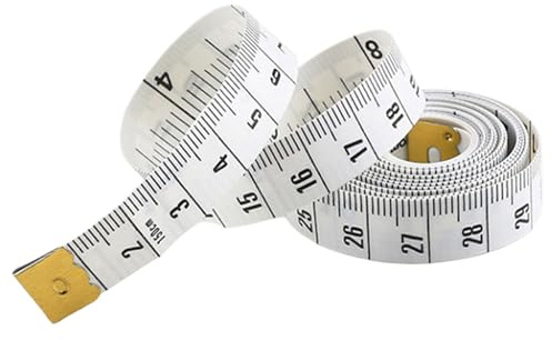 Whispern Cloud 2 Pack Double Sided Tape Measure, 150cm/60 Inch Flexible Fibreglass Sewing Tailors Tape for Body Measurements Crafting Home Use