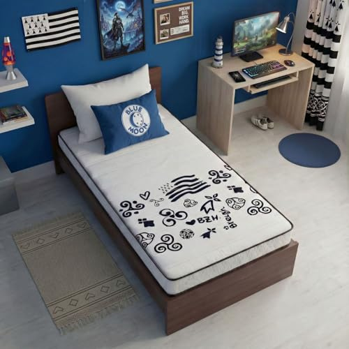 BLUE MOON Matelas Breizh 90x190 | Mousse Ferme | 15 cm
