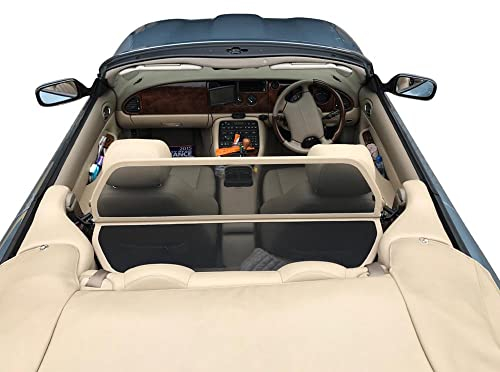 Filet Coupe-Vent Compatible avec Jaguar XK X100 Beige Filet Anti-remous 100% sur Mesure OEM Qualité Windschott fabriqué aux Pays-Bas