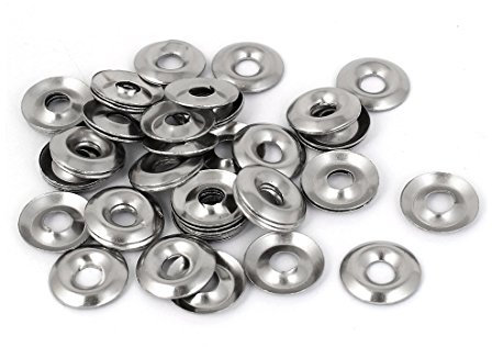 Aexit Rondelles de coupe à finition fraisée en acier inoxydable 304 de 5 mm de diamètre - 50 pièces GR555273P851181N