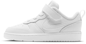 NIKE Court Borough Low 2 (Tdv), Zapatillas Bajas Unisex niños, Blanco, 22 EU