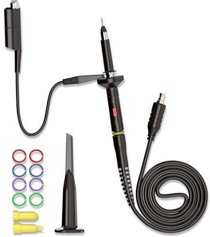 Goupchn MCX Oscilloscope Probes 60MHz with Accessory Kit 1X 10X Alligator Clip for Mini DSO Nano Portable Oscilloscope DS201 DS202 DSO201 DSO202 VC101 VC102