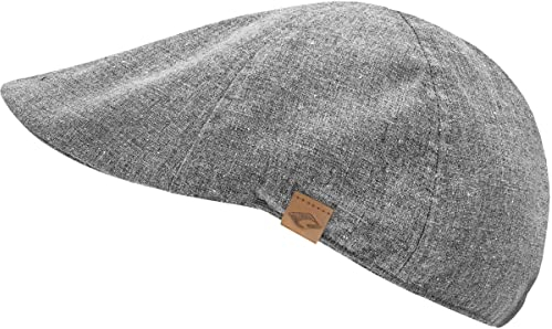 CHILLOUTS Shelton Hat, Schiebermütze aus 100% Baumwolle, Herren Flat Cap, S-M, grau
