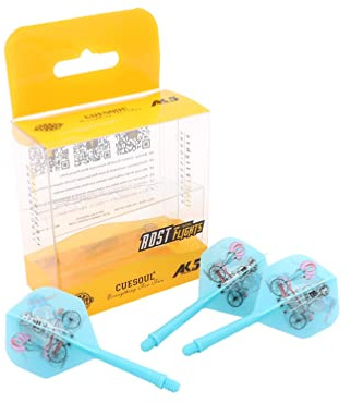 CUESOUL ROST Integrated Dart Shaft Shafts and Dart Flights Standard Shape, Set of 3 pcs(CS-AK55X-SN)