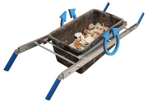 Karl Dahm Tragehilfe für Schutt aus leichtem Alu I Profi Equipment für die Baustelle I Transporthilfe für Bauschutt, Werkzeuge, div. Materialien u.v.m. I Made in Germany – 12313