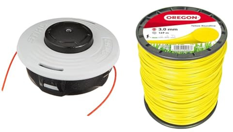 Stihl 40057102107 Auto Cut 56–2 m 14 L 2, 7 mm & Oregon - Fil de Coupe Rond en Nylon pour Coupe-Bordures et Débrousailleuses, Qualité Professionnelle