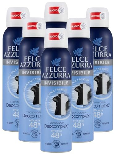 Felce Azzurra Deodorant Unisex Spray Skin Care Hydracare Formel mit weißem Tee 48H 150 ml (6 Einheiten)