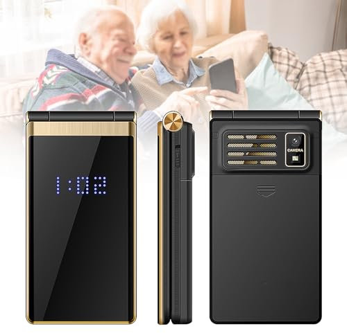 Telefoni Cellulari di Base per Anziani e Bambini, Telefoni Stupidi Sbloccati, Telefoni Cellulari Senza Internet - con Pulsanti Grandi, MP3, MP4, Fotocamera, Torcia Elettrica, SOS