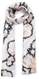 QUEEN HELENA Halsduk vinter mönster rund hals mjuk varm ledig dam SC212, Beige, 180 cm x 85 cm