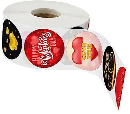 DIYEAH Holografisches Etikett Mit „ich Liebe Dich“-namensaufklebern Zum Valentinstag 500 Stück/rolle