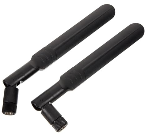 Uonlytech Antena WiFi de Doble Banda 2,4g/5,8g, 5dbi, Conector SMA, Alta Ganancia, 2 Piezas, para Mejorar la Señal Inalámbrica