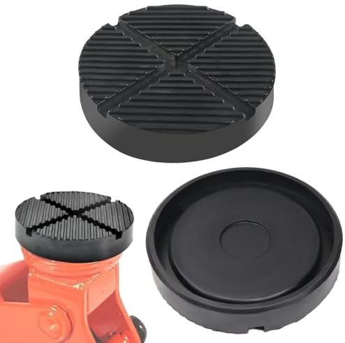 NHQZ 2 piezas universal con agarre lateral almohadilla para gato, almohadilla de goma para gato, elevador de automóvil, puente con ranura, evita arañazos, daños, duradero, resistente