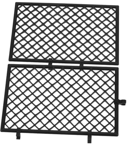 POPETPOP 6 Sätze Topfzaun gartenzaun Set Kleiner holzzaun Zierzaun Gartenzaun-Dekoration pflanzenschutznetz Haltegurt Bausatz Miniatur-Feengartenzaun Spielzeugzaun für Nutztiere Black