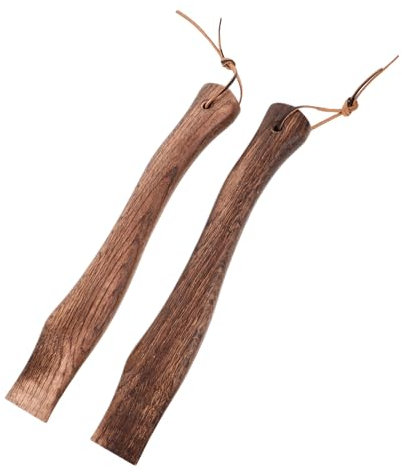 BESPORTBLE 2pièces Manche De Remplacement Bois Pour Hache Poignée Antidérapante De Rechange Pour Outils De Camp Petite Hache Et Coupe-feu