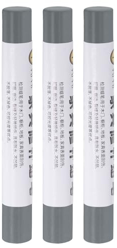 QUARKZMAN Matite cerose per riparazione mobili, 3Pz - Stecca riempitivo legno, Pennarelli per ritocchi mobili - Per graffi fori tavoli scrivanie pavimenti legno copriture, Grigio fumé