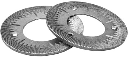 2Pcs Wet and Dry Grinder Iron Disc for Pulverizer Cereal Grain Crushing Commercial Corn Grinding Pellets Wheat Milling Machine(D)