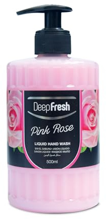 Deep Fresh Floral Hand Wash Set, White Lily, Pink Rose, Blue Orchid Fragrances, Liquid Soap with Pump Dispenser, 500ml, 12 Pack