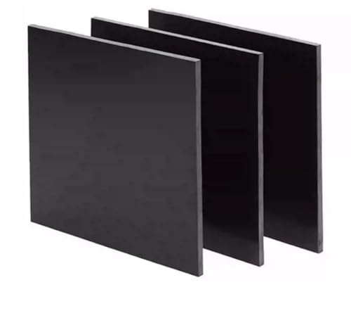 Placa de fibra de vidrio, 1 placa de fibra de vidrio FR4 con epoxi G10 negra, de 0,2 a 4 mm de espesor, for aplicaciones antiestáticas en 3D.
