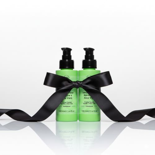 ROSEBAIE | Duo Sérum Cristal Aloe Vera et Kératine |1 acheté = 1 offert| Toucher sec immédiat | Formule ultra-légère | Cheveux fins | 2 x 100ml