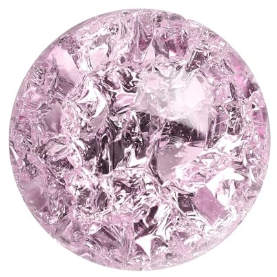 QUARKZMAN Esfera De Cristal Redonda 50mm / 2 Bola De Cristal Sólida De Vidrio Para Decoración Del Hogar Adorno Regalo Artesanía Feng Shui Adivinación Decoración De Fuente Rosa | De Vidrio, Para Decoración Del Hogar Adorno Regalo Artesanía Feng Shui Adivinación Decoración De Fuente