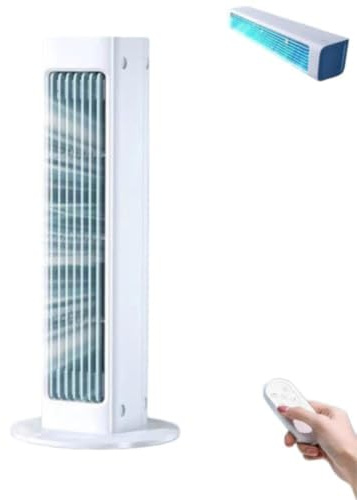 Breezamax - Qinux Breeza Max Fan Original - Neue und Verbesserte Version 2026 mit Fernbedienung, Kompakt und Leise (Weiß, 1PCS)