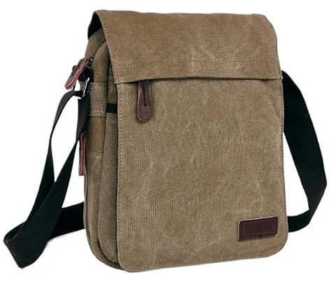Casual Bärbar Herraxelväska Lämplig for Lenovo Legion Y900 11,1 | Crossbody-väska i enfärgad canvas med stor kapacitet med expanderbar dragkedja