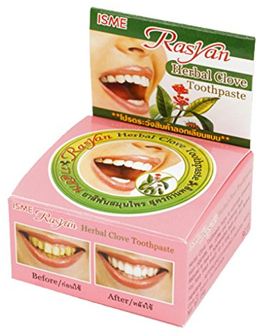 Busirde RASYAN à Base de Plantes Girofle Nettoyage Dentifrice Blanchiment Rmove Calcul fumée Taches Dents Poudre Soins bucco-dentaires