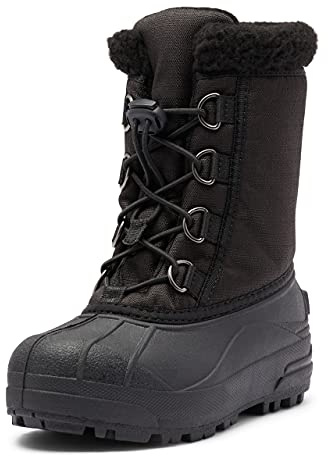 Sorel Bottes d'Hiver Unisexes pour Enfants, CHILDRENS CUMBERLAND, Noir (Black), Taille : 25