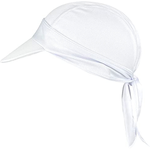 FRSOHEWIN Sports Bandana sous Casque Casquette Cyclisme été Homme Respirant Convient pour Natation Jogging MTB Moto Blanc