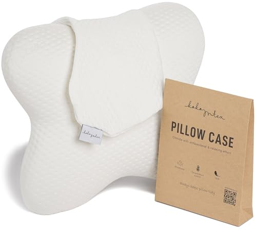 KoKoTex® Hypoallergen Contour Kissenbezug für Schmetterling Kissen 57x45x13 cm - Kissenbezug Seitenschläferkissen - Bezug Nackenstützkissen - Pillow Cover - Pillow Case - Öko-Tex Standard 100