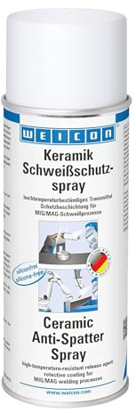 WEICON Spray protettivo in ceramica 400 ml, protezione contro la combustione di spruzzi di sudore, dona un rivestimento protettivo in ceramica