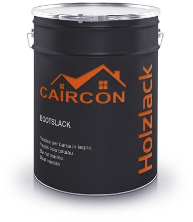 CAIRCON Vernis Marin pour Bois Protection Laque Bateau Extérieur Gris anthracite Mat - 2,5L