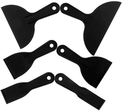 ORFOFE 6pezzi Strumenti Per Raschiare Da Parati Raschietti Flessibili Per Installazione e Applicazione Film Auto Utensili Per Rimozione Adesivi e Riparazioni Domestiche