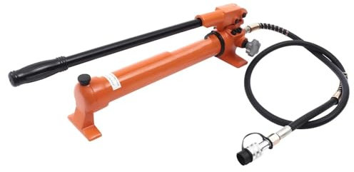 SLAHAJ Gato Hidráulico Bomba hidráulica Manual de 10 000 PSI, 2 velocidades, para Cilindros hidráulicos de 4 y 10 toneladas, Duradera Bomba Hidráulica de Dirección
