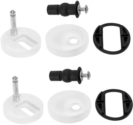 Mipcase 2pezzi Bulloni Fissaggio Per Cerniere Del Sedile Del Water Kit Montaggio Viti Per Sostituzione Adatto Sedili Wc Standard Americani Ricambio Per Riparazione e Stabilità