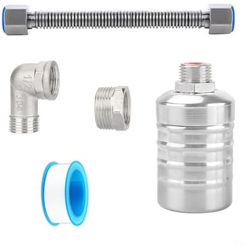 Vanne flottante de contrôle automatique du niveau d'eau en acier inoxydable pour réservoir d'eau, système d'irrigation de piscine, équipement de plomberie, régulateur de niveau de liquide