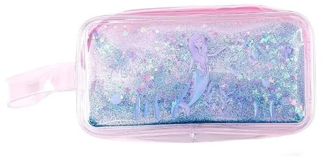 ROEUIPG Estuche de lápices for niña, Bolsa Almacenamiento Gran Capacidad, Neceser Transparente, Estuche, papelería(Style 1)