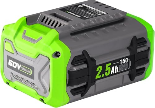 NovorikX 60V 2.5 Ah Lithium Ion Battery Pack Lithium-Ion Batteries for 60V Cordless Power Equipment Rechargeable Replacement Battery