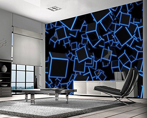 amazingsticker 3D Cubes Colourful Wallpaper Photo Wall Mural Home Living Room Home Decoration wall Covering 390x260cm