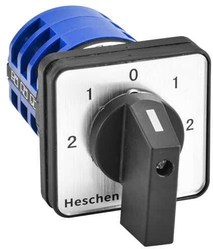 Heschen Universal Drehbarer Nockenwahlschalter SZW26-32/133133.3 660V 32A 5 Position 3 Phasen 12 Klemmen CE