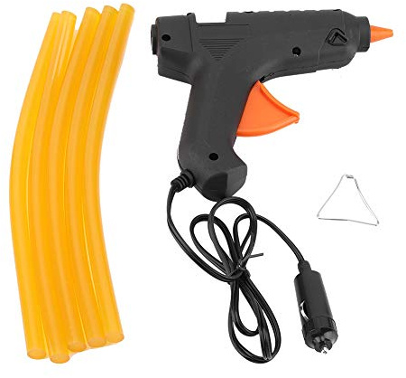 Zunate 40W Mini Hot Melt Glue Gun, DIY Car Dent Repair Tool, Black, Trigger