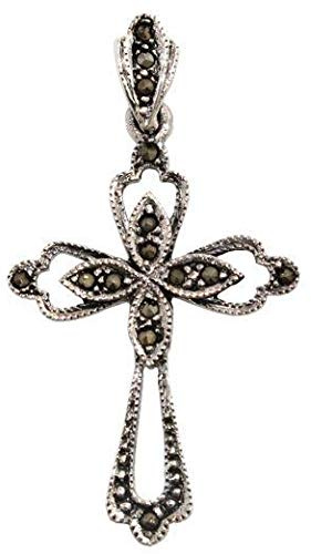 Windalf Mittelalterlicher Kreuz Anhänger ACACIA 4.4 cm Kreuz Schmuck 925 Sterlingsilber