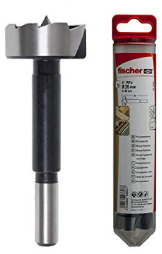 Fischer Forstner D-WFo 25,0 mm Spiralbohrer mit Zentrierbohrer, ideal für tiefe Löcher in Weichhölzern, Harthölzern und Balken, 551337